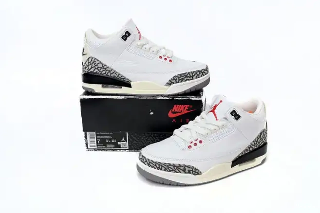 Rep TBK DN3707-100 Reimagined Cement White Jordan Retro 3 0623
